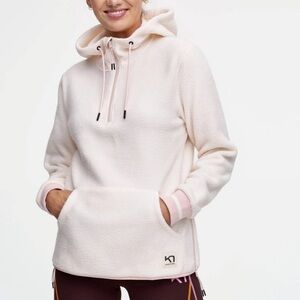 Kari Traa White Sherpa Lightweight Sweatshirt